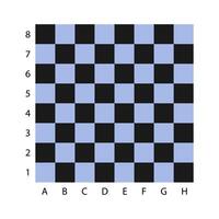 Checkers black and white chess board. Empty Chess Board. vector