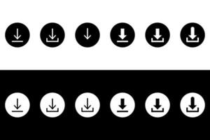 Download push button icon. Download button shape illustration. vector
