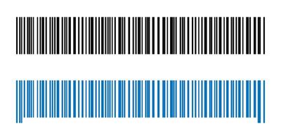 Fake barcode for design collection. Barcode labels code stripes sticker isolated on white background. vector