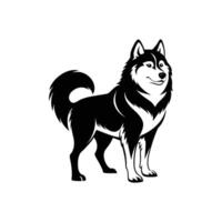 Alaskan Malamute , for Powerful and Rugged Brand Identity vector