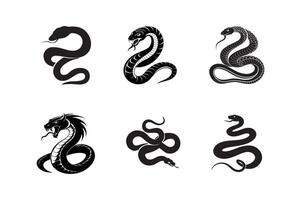 set of Deadly Serpent, Stealth and Precision vector