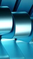 Green and blue rotating parts. Design. Large parts that rotate in a circle and are made in cartoon animation. video