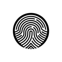 Fingerprint Recognition, Identity Protection Solutions vector