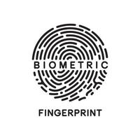 Unique Fingerprint, Secure Access Solutions vector