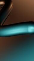 Abstract colorful gradient background with crawling thin snake. Design. Curving stripe looking like snake. video