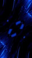 Animation with luminous hypnotic design. Design. Needle lines move in hypnotic construction. Glowing lines move in psychedelic animation video