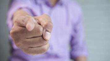 A man pointing at something with his finger video