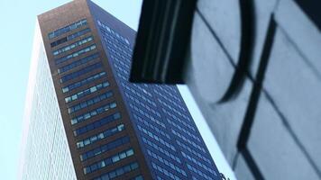 A tall building with a clock on it video