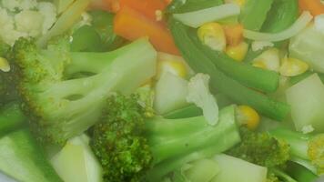 A bowl of vegetables video