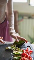 The Preparation of Fresh and Flavorful Ingredients for a Nutritious and Healthy Meal video