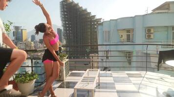 Embrace the Youthful Summer Vibes while enjoying yourself on a lovely Rooftop setting video