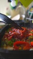 Engaging and Flavorful Cooking Process Utilizing Fresh Vegetables, Spices, and Techniques video
