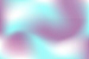 Glass Effect blue and violet background. Glossy ribbed frame with wavy clear plastic texture. Empty banner of abstract corrugated striped frosted plexiglass. Acrylic texture vector