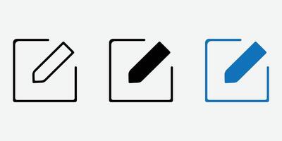 Pen and paper icon with white background stock illustration. Document Edit Icon. Edit Icon. vector