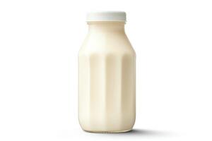 Single cream bottle depicted in highresolution, DiCut style, isolated on a white background, with no watermarks, logos, letters, or shadows photo