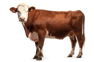A cow is a large, domesticated mammal that is kept for its milk, meat, and hide photo