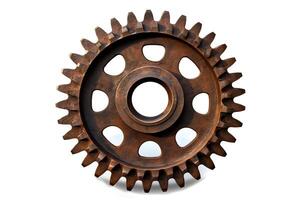 A gear is a toothed wheel that engages with another toothed part to transmit motion or to change speed or torque photo