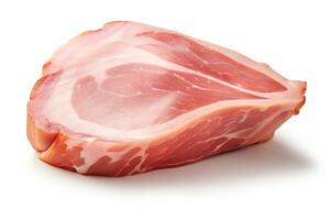 Ham captured as a single object in DiCut style, showcased against a white background, with all watermarks, logos, letters, and shadows removed for clarity photo
