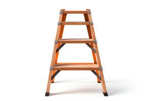 A stepladder is a portable ladder that is typically used for light tasks around the house photo