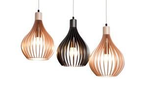 Design a series of 3D printed lampshades that are inspired by nature. The lampshades should be made from sustainable materials and should be available in a variety of colors. photo