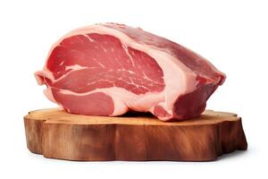 Ham captured as a single object in DiCut style, showcased against a white background, with all watermarks, logos, letters, and shadows removed for clarity photo