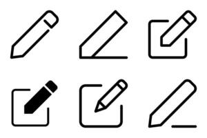 edit tool icon symbol template collection vector