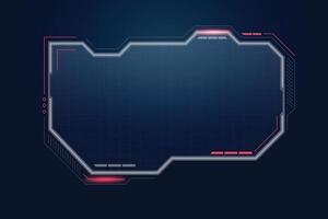 Futuristic HUD, Sci Fi Modern User Interface. vector
