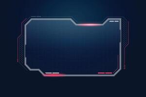 Modern User Interface. Futuristic HUD Transparent square shape. vector