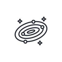 universe icon. .Editable stroke.linear style sign for use web design,logo.Symbol illustration. vector