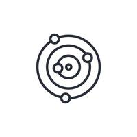Solar System icon. .Editable stroke.linear style sign for use web design,logo.Symbol illustration. vector