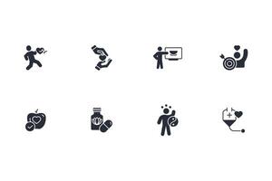 Wellness icon set..Editable stroke.linear style sign for use web design,logo.Symbol illustration. vector