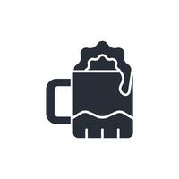 Non alcoholic beer icon. .Editable stroke.linear style sign for use web design,logo.Symbol illustration. vector