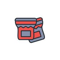 Jam icon. .Editable stroke.linear style sign for use web design,logo.Symbol illustration. vector