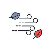 wind icon. .Editable stroke.linear style sign for use web design,logo.Symbol illustration. vector
