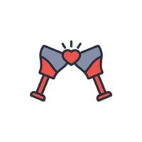 celebration icon. .Editable stroke.linear style sign for use web design,logo.Symbol illustration. vector