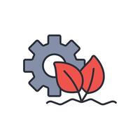 Ecosystem icon. .Editable stroke.linear style sign for use web design,logo.Symbol illustration. vector