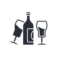 Beer Bottle icon. .Editable stroke.linear style sign for use web design,logo.Symbol illustration. vector