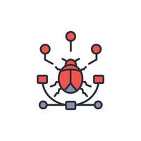 insect icon. .Editable stroke.linear style sign for use web design,logo.Symbol illustration. vector