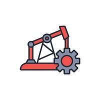 petroleum engineer icon. .Editable stroke.linear style sign for use web design,logo.Symbol illustration. vector