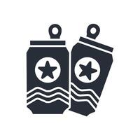 beer can icon. .Editable stroke.linear style sign for use web design,logo.Symbol illustration. vector