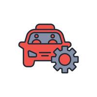 automotive engineering icon. .Editable stroke.linear style sign for use web design,logo.Symbol illustration. vector