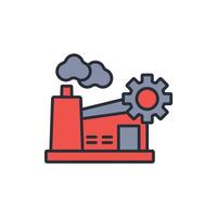 manufacturing engineering icon. .Editable stroke.linear style sign for use web design,logo.Symbol illustration. vector