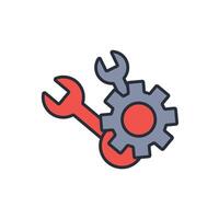 Mechanical engineering icon. .Editable stroke.linear style sign for use web design,logo.Symbol illustration. vector