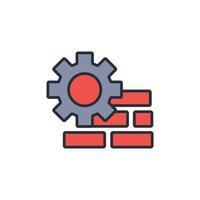 civil engineering icon. .Editable stroke.linear style sign for use web design,logo.Symbol illustration. vector
