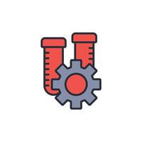 chemical engineering icon. .Editable stroke.linear style sign for use web design,logo.Symbol illustration. vector