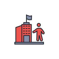 citizenship icon. .Editable stroke.linear style sign for use web design,logo.Symbol illustration. vector
