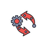systems engineering icon. .Editable stroke.linear style sign for use web design,logo.Symbol illustration. vector