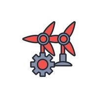 environmental engineering icon. .Editable stroke.linear style sign for use web design,logo.Symbol illustration. vector