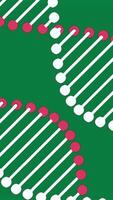 Purple and green background with dna scheme. Design. A bright background with dna molecules that rotate made in computer abstraction. video