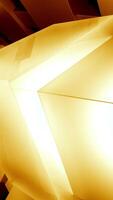 Abstract tunnel with moving 3D optical illusion. Design. Cubes flowing through the squared shapes in a tunnel. video